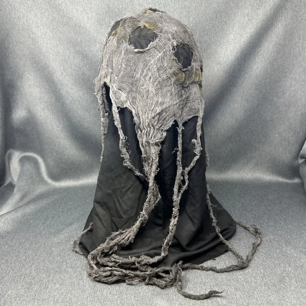 Vintage Easter Unlimited Ghoul Shroud Mask Fun World Ghost Face Screamer Zombie